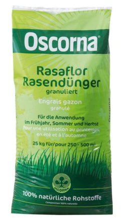OSCORNA Rasendünger „Rasaflor“, Granuliert, 25 Kg